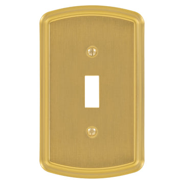 Irvine Brushed Gold - 1 Toggle Wallplate