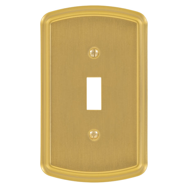 Irvine Brushed Gold - 1 Toggle Wallplate