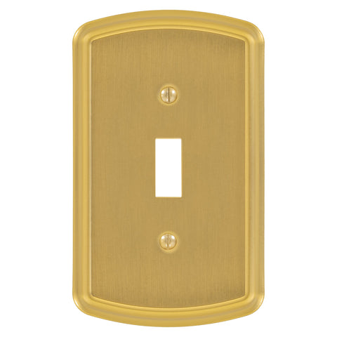 Irvine Brushed Gold - 1 Toggle Wallplate