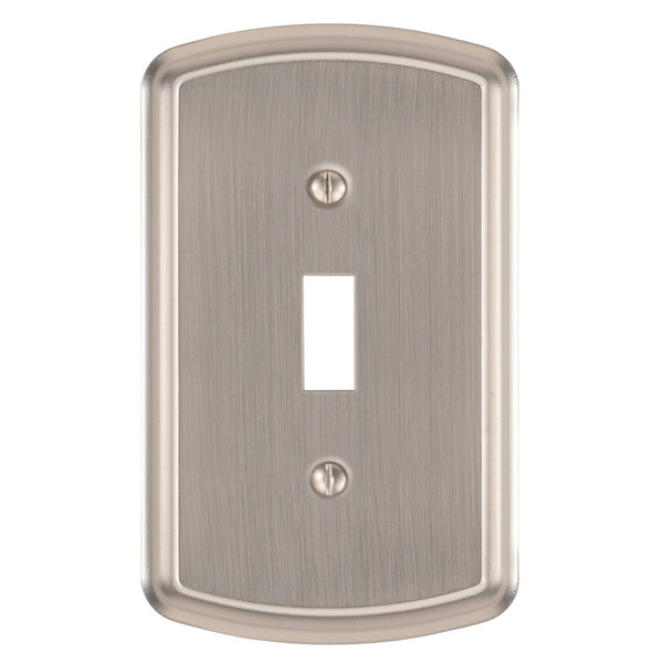 Irvine Brushed Nickel - 1 Toggle Wallplate