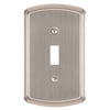 Irvine Brushed Nickel - 1 Toggle Wallplate
