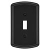 Irvine Matte Black - 1 Toggle Wallplate