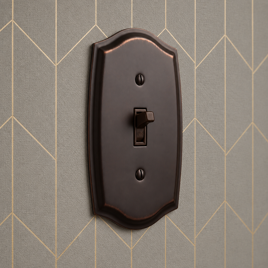 Sonoma Aged Bronze Steel - 1 Toggle Wallplate