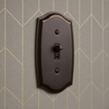 Sonoma Aged Bronze Steel - 2 Toggle Wallplate