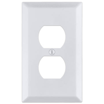 Century Bright White - 1 Duplex Wallplate