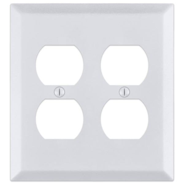 Century Bright White - 2 Duplex Wallplate
