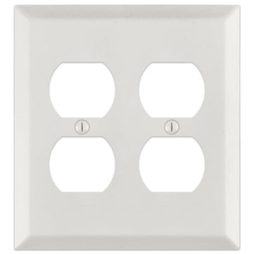 Century Warm White - 2 Duplex Wallplate