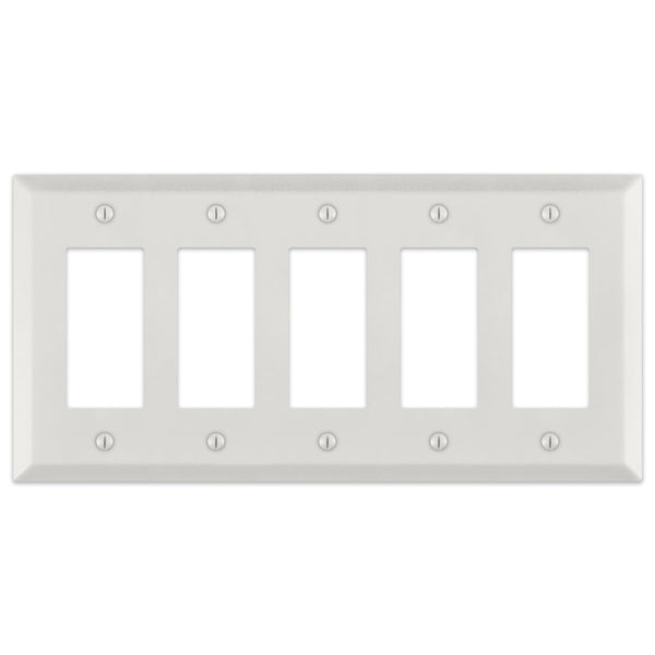 Century Warm White - 5 Rocker Wallplate