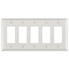 Century Warm White - 5 Rocker Wallplate