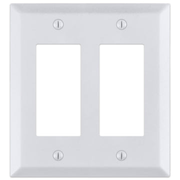 Century Bright White - 2 Rocker Wallplate