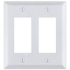 Century Bright White - 2 Rocker Wallplate