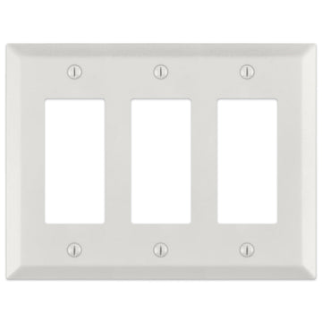 Century Warm White - 3 Rocker Wallplate