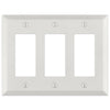 Century Warm White - 3 Rocker Wallplate