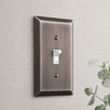 Century Antique Nickel Steel - 1 Duplex Wallplate