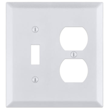 Century Bright White - 1 Toggle/1 Duplex Wallplate