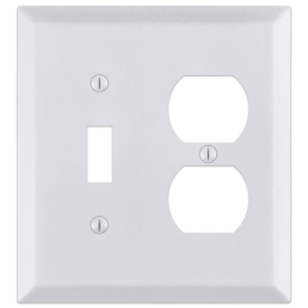 Century Bright White - 1 Toggle/1 Duplex Wallplate