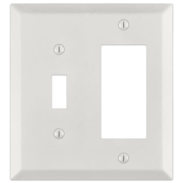 Century Warm White - 1 Toggle/1 Rocker Wallplate