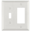 Century Warm White - 1 Toggle/1 Rocker Wallplate