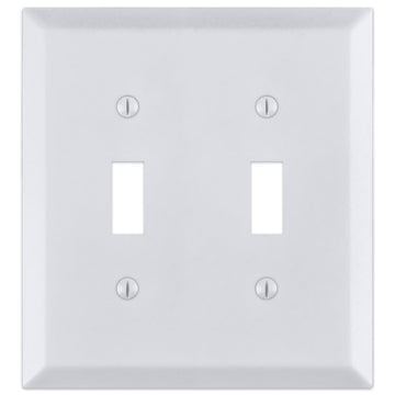 Century Bright White - 2 Toggle Wallplate