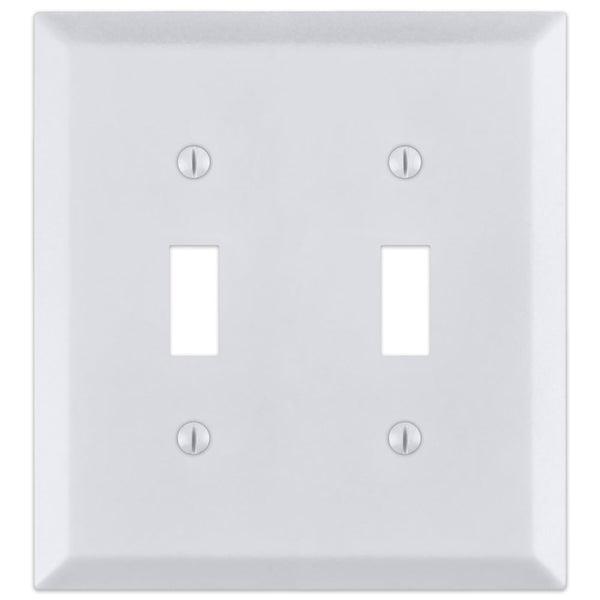 Century Bright White - 2 Toggle Wallplate