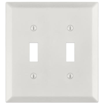 Century Warm White - 2 Toggle Wallplate