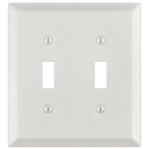 Century Warm White - 2 Toggle Wallplate