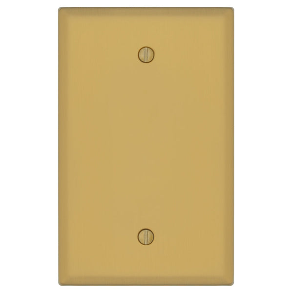 Oxford Brushed Gold - 1 Blank Wallplate