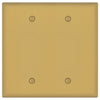 Oxford Brushed Gold - 2 Blank Wallplate