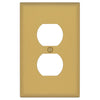Oxford Brushed Gold - 1 Duplex Wallplate