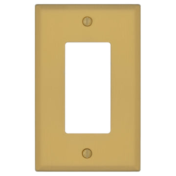 Oxford Brushed Gold - 1 Rocker Wallplate