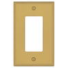 Oxford Brushed Gold - 1 Rocker Wallplate