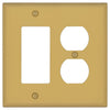 Oxford Brushed Gold - 2 Toggle/1 Rocker Wallplate