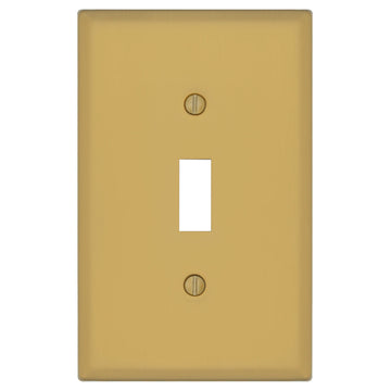 Oxford Brushed Gold - 1 Toggle Wallplate