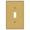 Oxford Brushed Gold - 1 Toggle Wallplate
