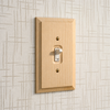 Baker Unfinished Alder Wood - 1 Blank Wallplate