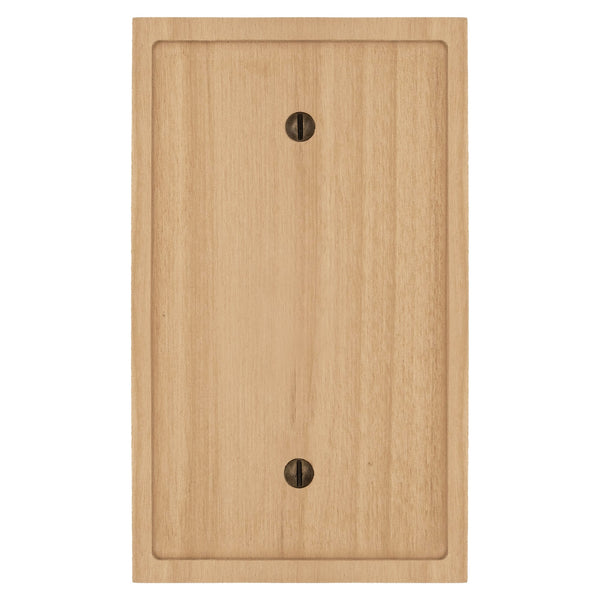 Slim Shaker Unfinished Wood - 1 Blank Wallplate