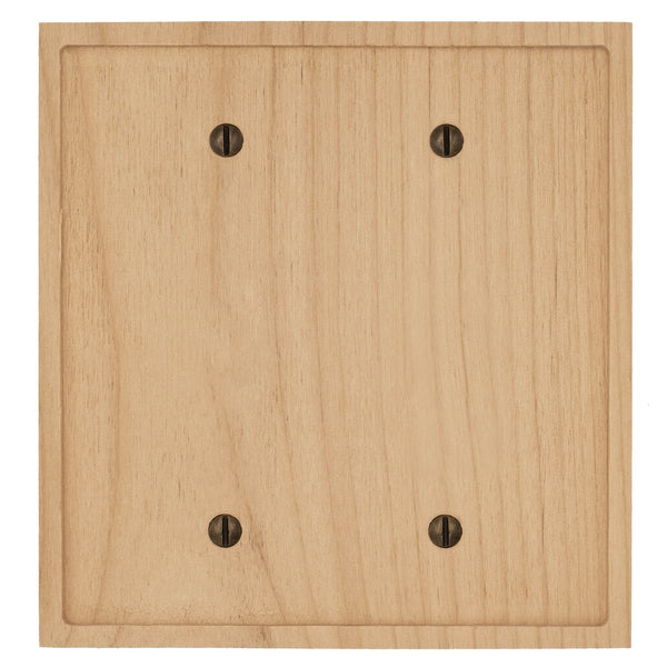 Slim Shaker Unfinished Wood - 2 Blank Wallplate