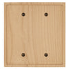 Slim Shaker Unfinished Wood - 2 Blank Wallplate