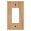 Slim Shaker Unfinished Wood - 1 Rocker Wallplate