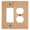 Slim Shaker Unfinished Wood - 1 Rocker/1 Duplex Wallplate