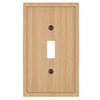 Slim Shaker Unfinished Wood - 1 Toggle Wallplate