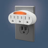 3 Outlet Neon Automatic Night Light - Wallplate Warehouse NL - OTAD - W 070686771525 Night Lights