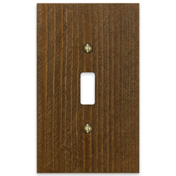 Montana Rustic Brown - 1 Toggle Wallplate