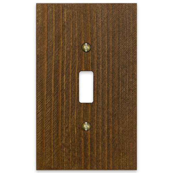 Montana Rustic Brown - 1 Toggle Wallplate