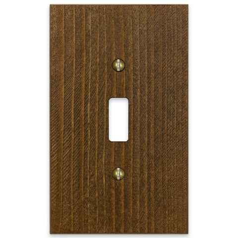 Montana Rustic Brown - 1 Toggle Wallplate