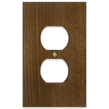 Montana Rustic Brown - 1 Duplex Wallplate