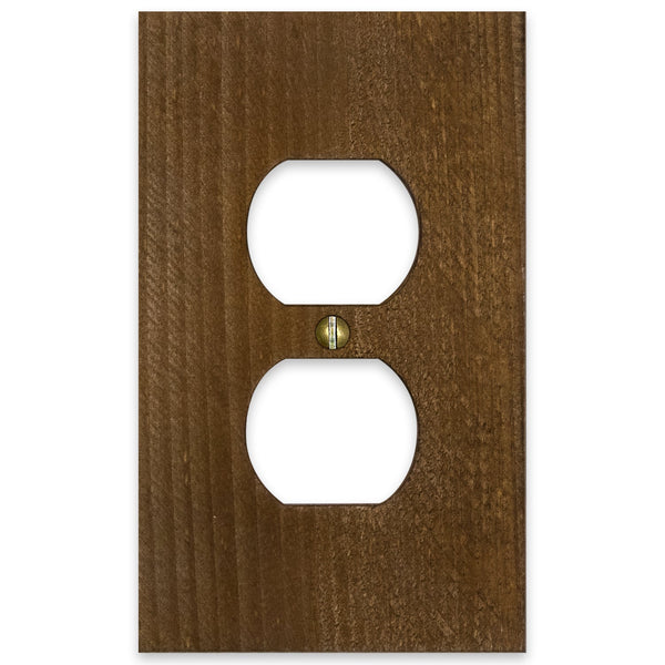Montana Rustic Brown - 1 Duplex Wallplate