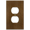 Montana Rustic Brown - 1 Duplex Wallplate