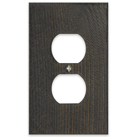 Montana Rustic Gray - 1 Duplex Wallplate