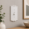 Charleston White Plastic - 1 Toggle Wallplate